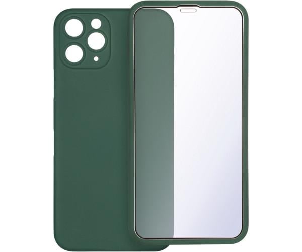 Чехол-накладка Gelius Slim Full Cover Case + защитное стекло для iPhone 11 Pro Зеленый