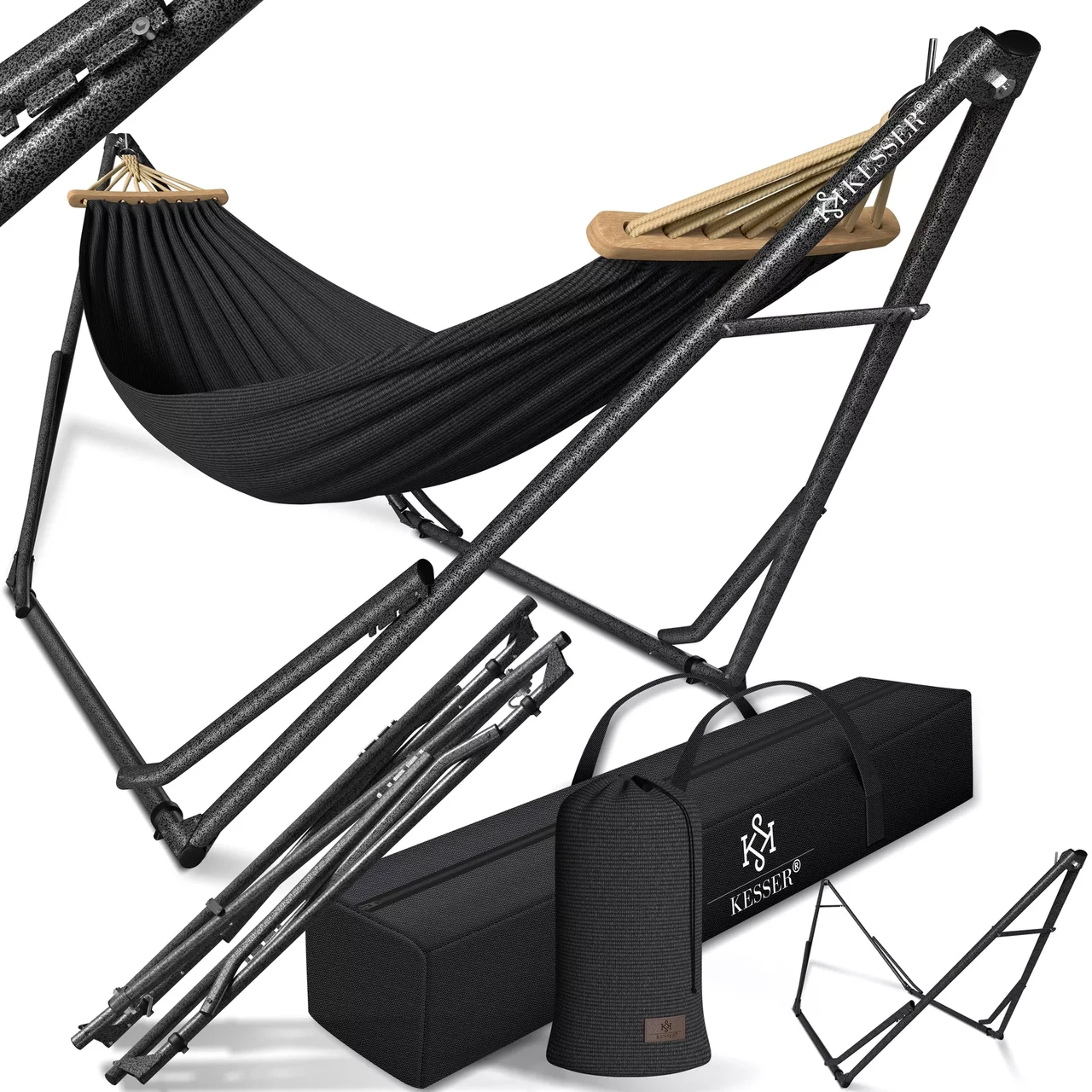 Гамаки KESSER подвесной для сада и дачи 200 кг 360x120x115 см (4260729115591) - фото 8 Гамаки KESSER подвесной для сада и дачи 200 кг 360x120x115 см (4260729115591) - фото 8