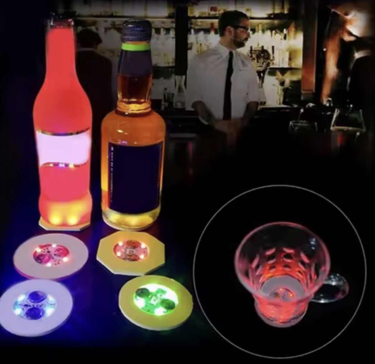 Підстаканник з світодіодною підсвіткою 1 шт. Blue (545164455) - фото 5 Підстаканник з світодіодною підсвіткою 1 шт. Blue (545164455) - фото 5