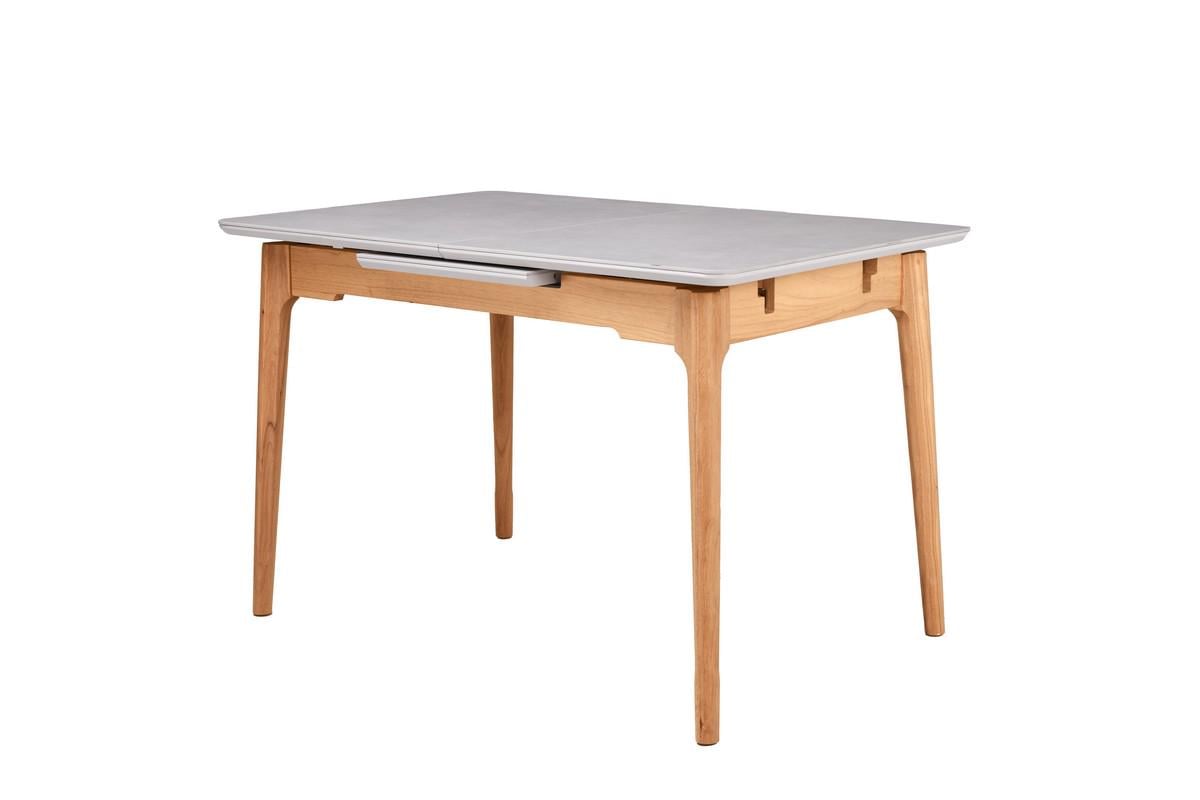 Стіл обідній розсувний Vetro Mebel 1200- 1600x800x760 мм Бардиліо лайт/Бук (TМ-120)