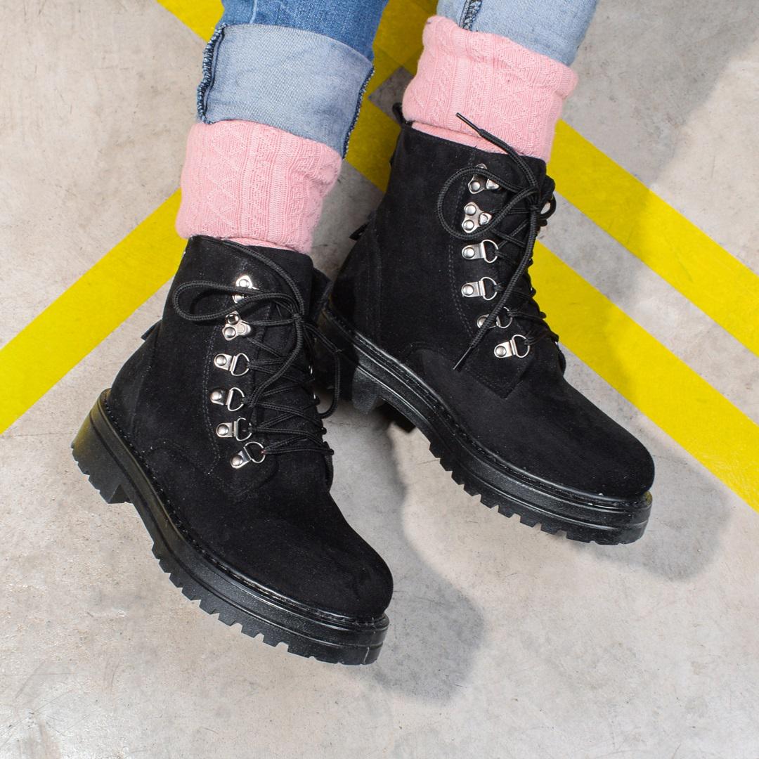 Ботинки женские из эко-замши 326446 р. 36 23 см