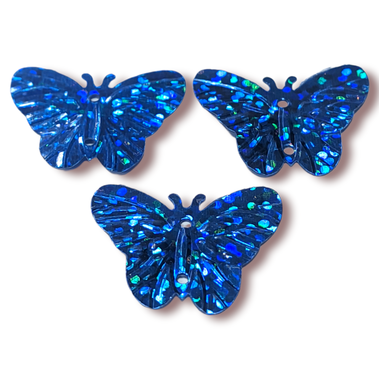 Пайетки Бабочка 22х18 мм 25 г 1 шт. Синий (ПА2218ч14) Пайетки Бабочка 22х18 мм 25 г 1 шт. Синий (ПА2218ч14)
