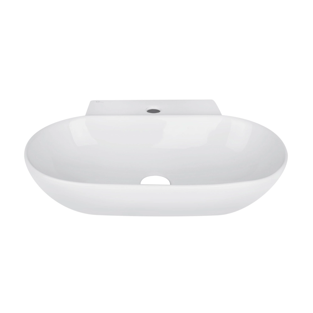 Раковина подвесная/накладная Qtap Cardinal QT0411K177WN овальная 565х400 мм Белый (SD00053083)
