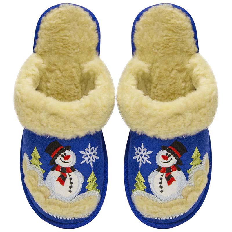 Тапочки женские Белста снеговик р. 38 Синий светлый (4100445_38)