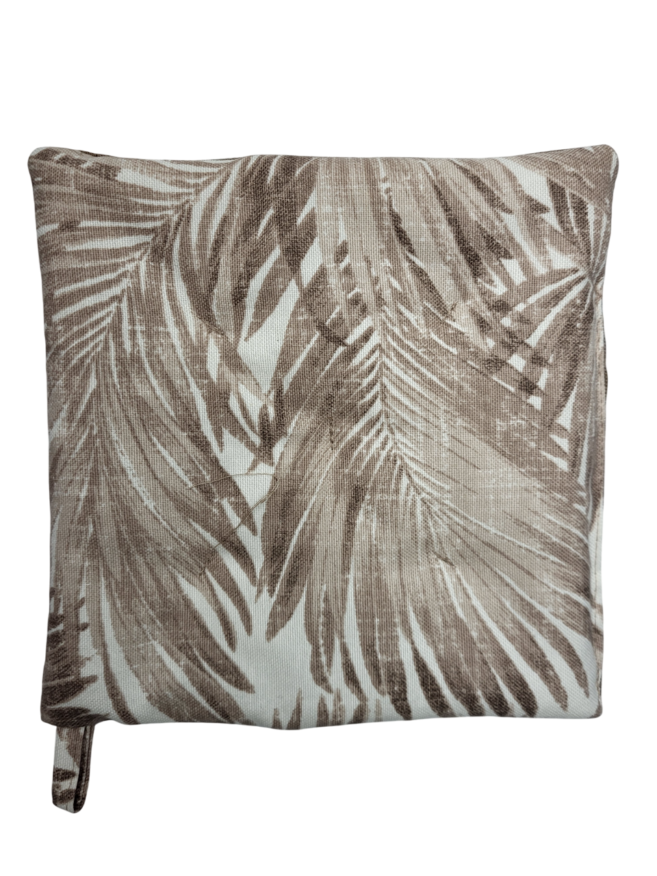 Прихватка для кухни с принтом листьев 30x30 см Коричневый (1642)