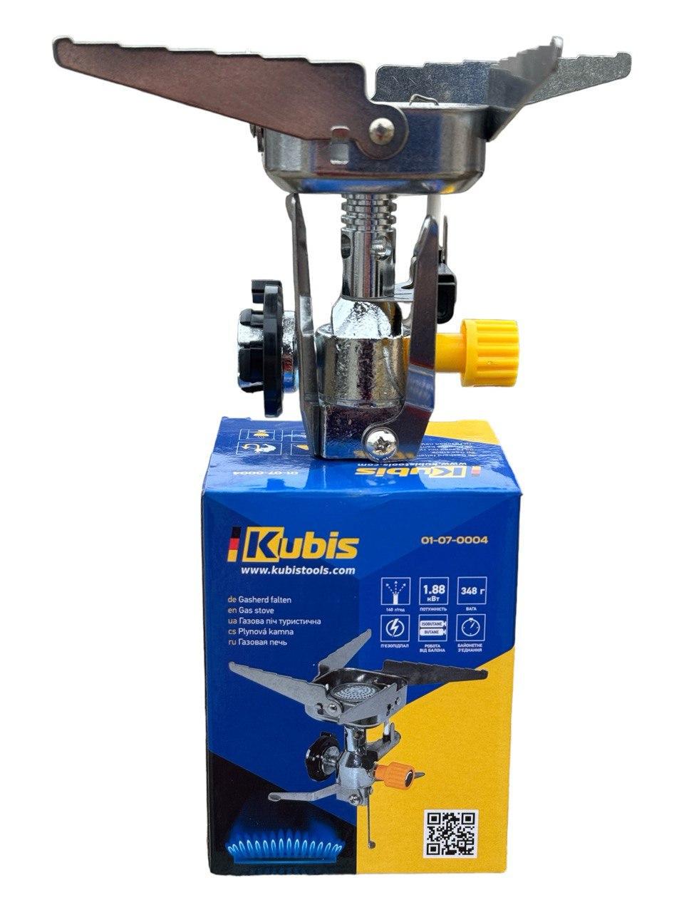 Газовая печь туристическая Kubis 140 г/год 1,88 кВт пьезопидж 348 г (01-07-0004) - фото 4 Газовая печь туристическая Kubis 140 г/год 1,88 кВт пьезопидж 348 г (01-07-0004) - фото 4