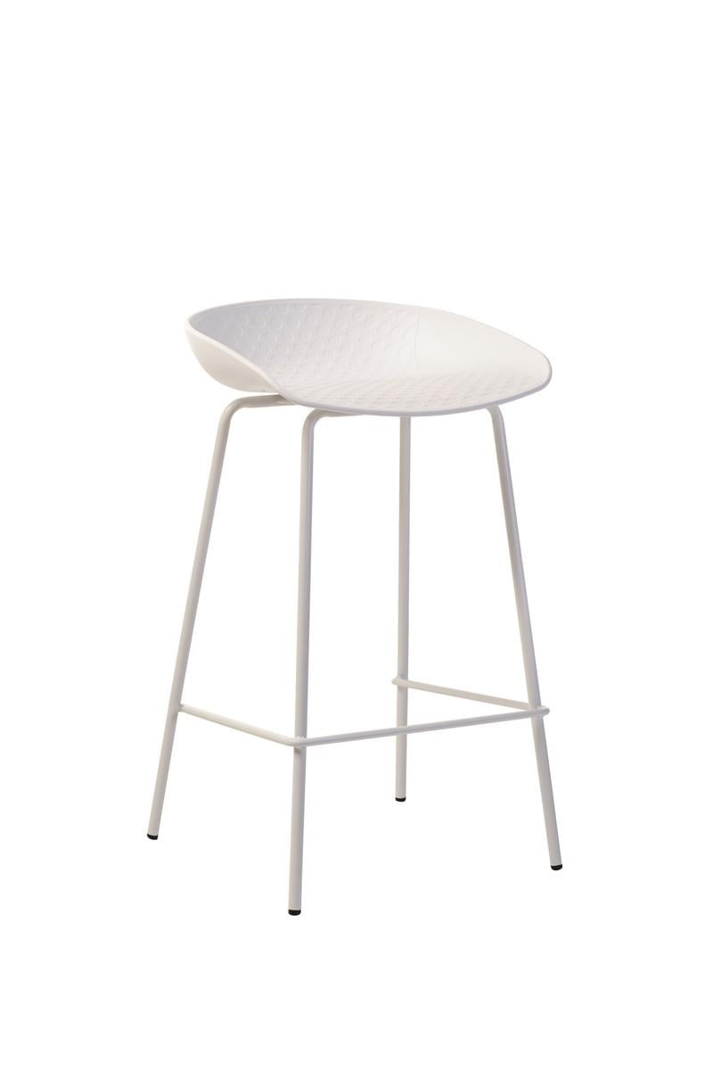 Стул полубарный Vetro Mebel B-06 крашеный металл Белый Стул полубарный Vetro Mebel B-06 крашеный металл Белый