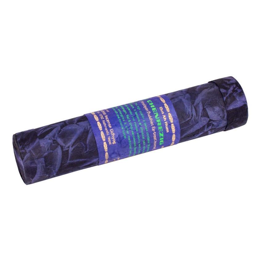 Благовония Тибетские Chenrezig roll blue 19,5x4,5x4,5 см (23085) - фото 2