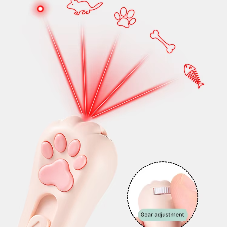 Ігровий ліхтар-лазер для тварин ZK-2381L LED+UV 4 картинки USB Білий (29703519) - фото 4