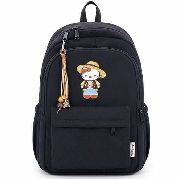 Рюкзак молодежный Hello Kitty 41х30х12 см Черный (ЦБ-00041831)