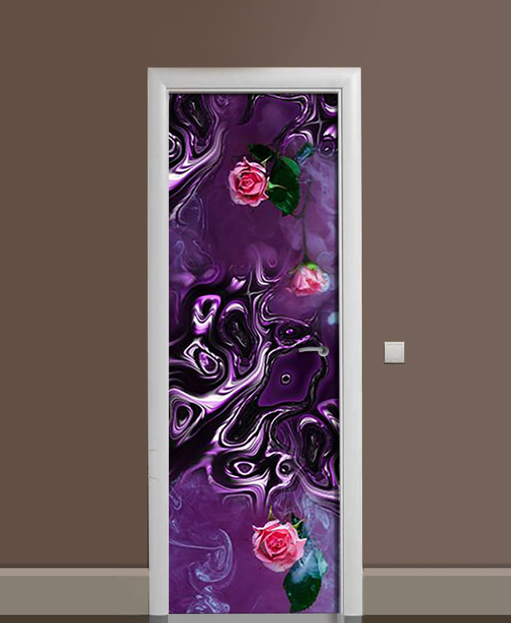 Наклейка 3D на двери Zatarga Лава 650х2000 мм виниловая Фиолетовый (1323464878) Наклейка 3D на двери Zatarga Лава 650х2000 мм виниловая Фиолетовый (1323464878)