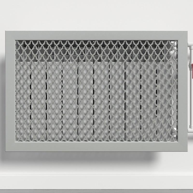 Решетка-экран на батарею SMARTWOOD 600 мм Серый Бетон (R20862109)