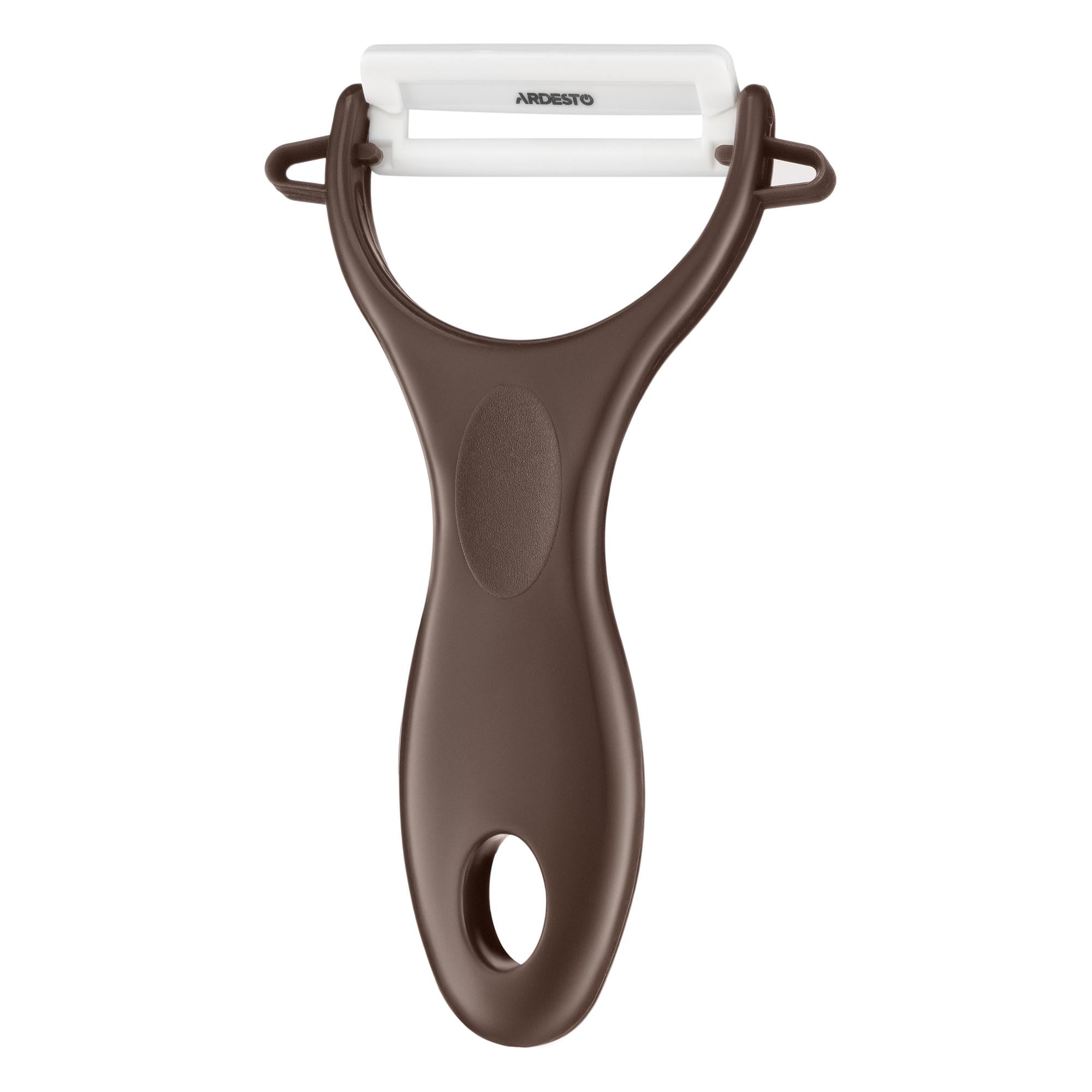 Овощечистка Ardesto Fresh с керамическим лезвием Коричневый (AR2101BR)