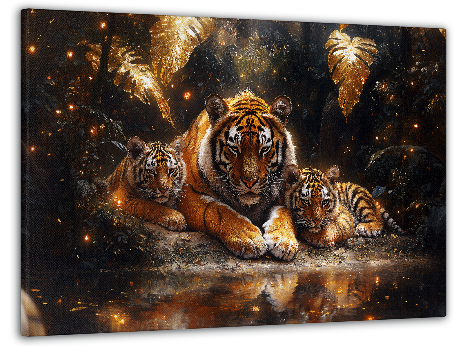 Картина на холсте Mako семья тигров 60x100 см (MK10549)