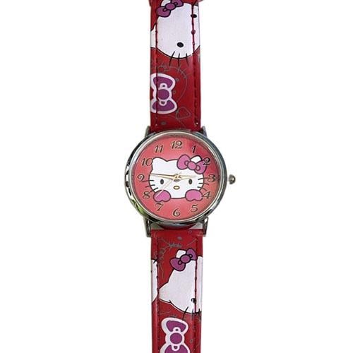 Наручные часы детские 1922-626 Kitty с каучуковым ремешком Красный (29425179)