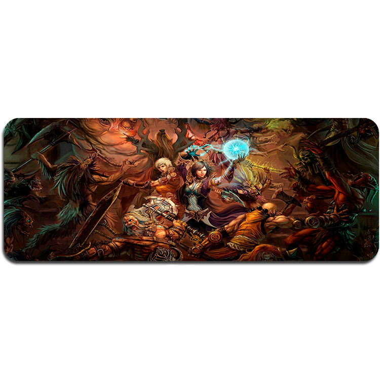 Коврик для мышки тканевый Diablo17 с боковой прошивкой 2 мм 400x900 мм (36153)