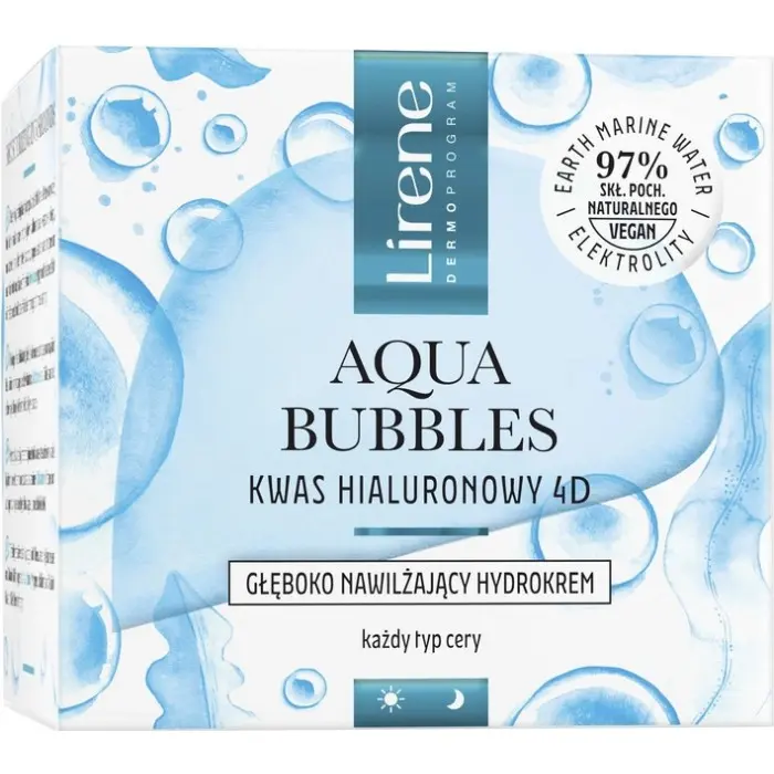 Глибоко зволожуючий гідрокрем Lirene Aqua Bubbles 18+ 50 мл (769311)