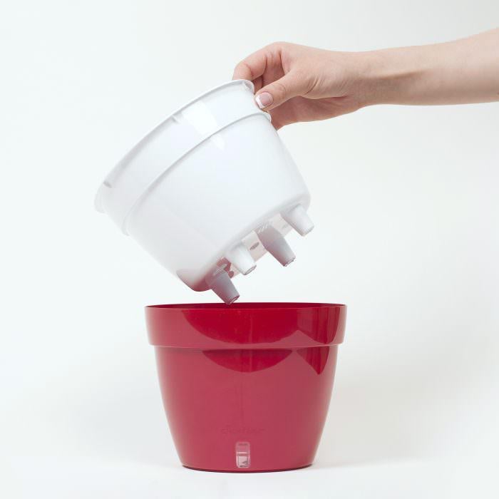 Горшок для цветов ASTI 6 л Красный/Белый - фото 3