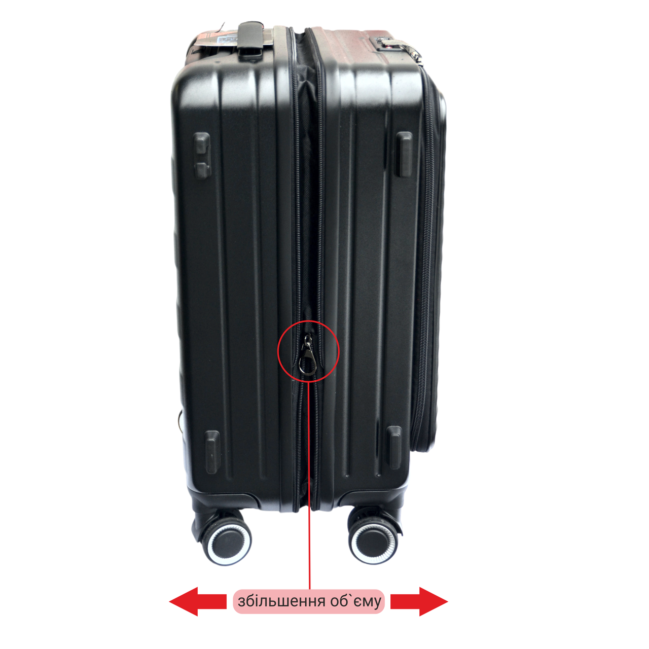 Чемодан ручная кладь Derby 092401/20 с фронтальным открытием замок TSA с отделом для ноутбука Black (2447983469) - фото 5 Чемодан ручная кладь Derby 092401/20 с фронтальным открытием замок TSA с отделом для ноутбука Black (2447983469) - фото 5