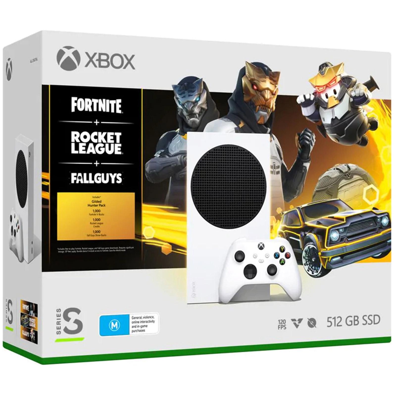 Игровая консоль Microsoft Xbox Series S 512GB White Fortnite Rocket League FallGuys Bundle - фото 2