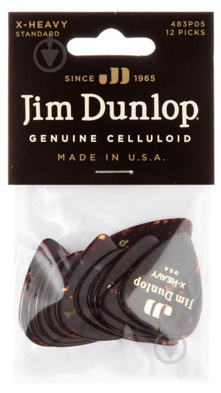 Медиаторы Dunlop 483P05XH Genuine Celluloid Classic Shell Extra Heavy Player's Pack (12 шт.)