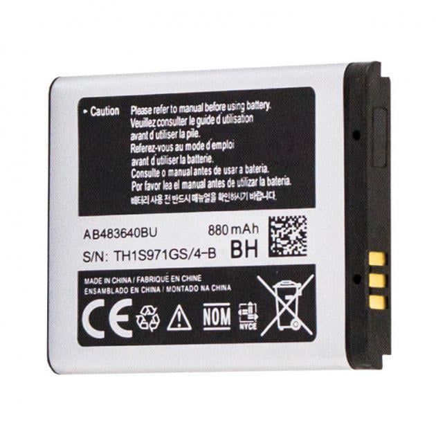 Аккумулятор Samsung AB483640BU 880 mAh C3050/S8300/J600 (8890633)