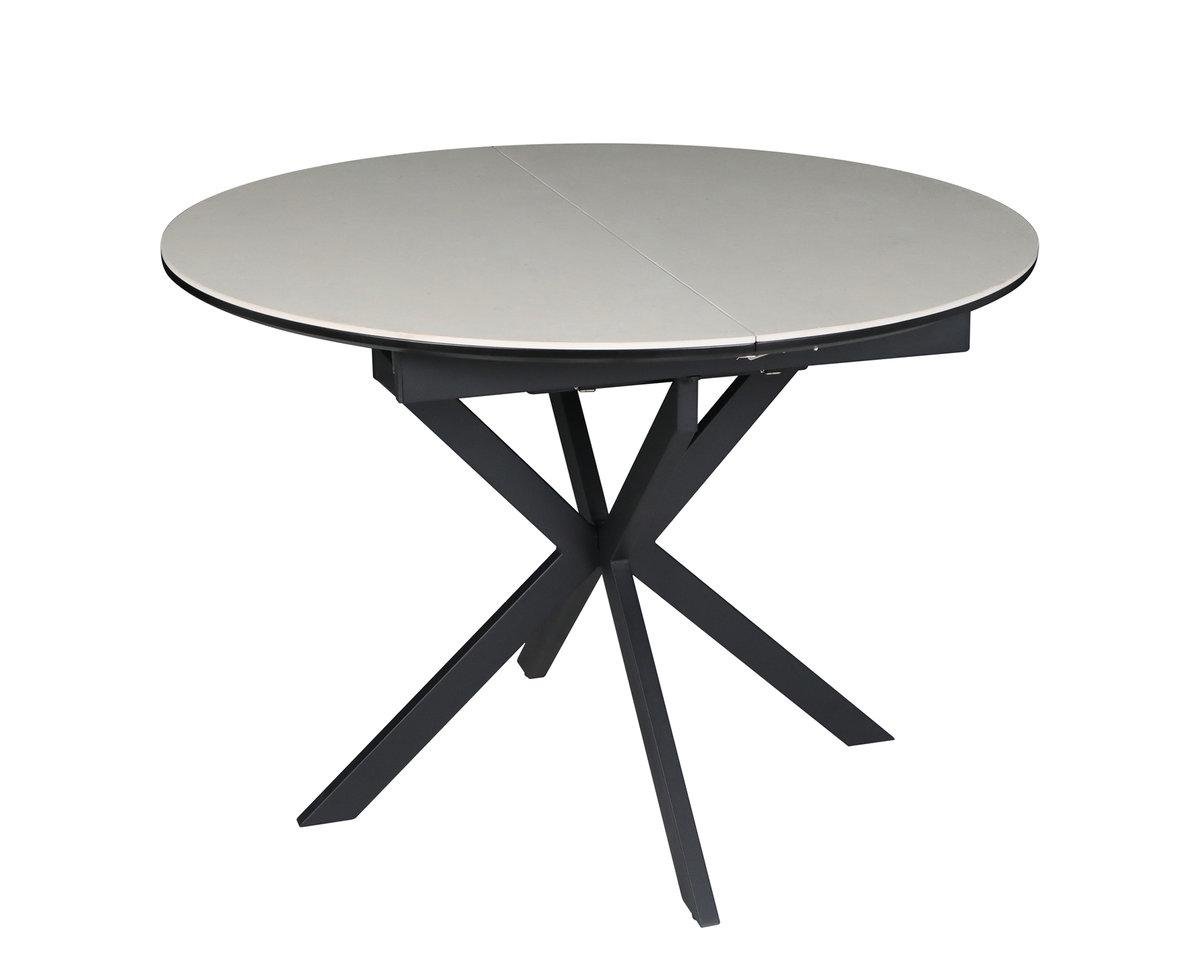 Обеденный стол раскладной Intarsio GENEWA CERAMIC 105/140х105 см Бежевый/Черный (32300972) Обеденный стол раскладной Intarsio GENEWA CERAMIC 105/140х105 см Бежевый/Черный (32300972)