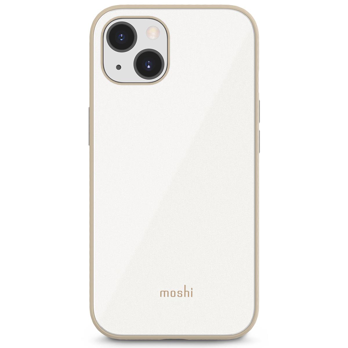 Чехол накладка Moshi iGlaze Slim Hardshell Case for iPhone 13, Pearl White (99MO132102)