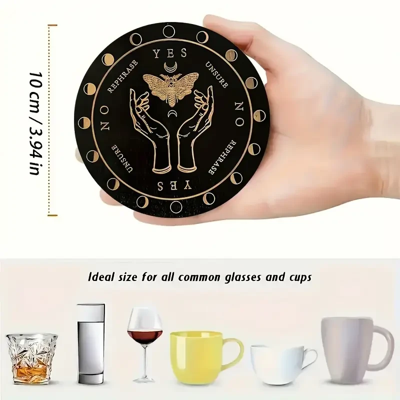 Набор деревянных подставок под чашки Эзотерика 8 шт - фото 2 Набор деревянных подставок под чашки Эзотерика 8 шт - фото 2