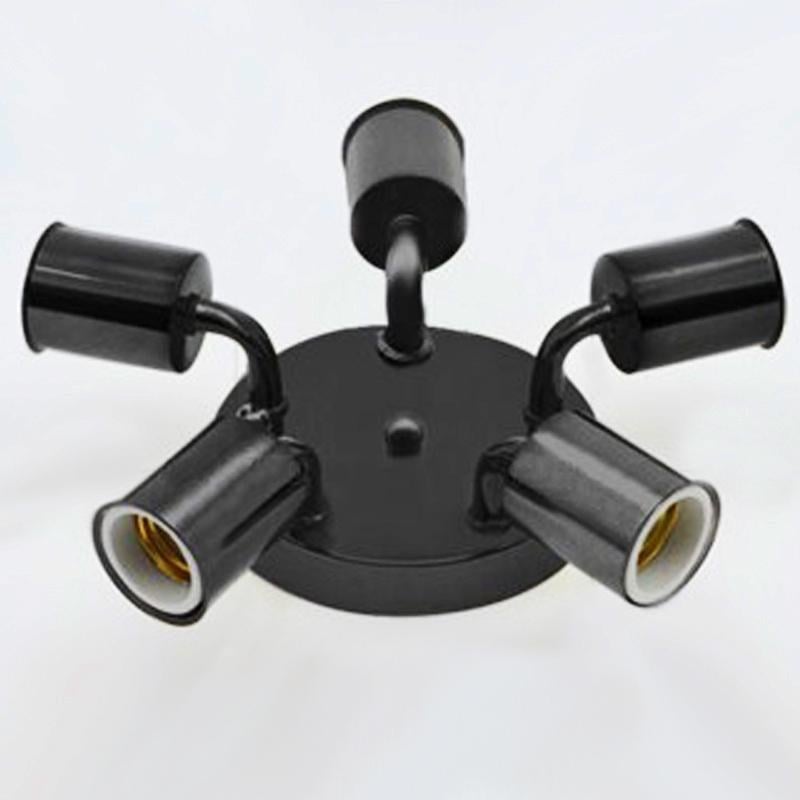 Люстра в індустріальному стилі Сentipede-5 металева на 5 ламп E27 чорна