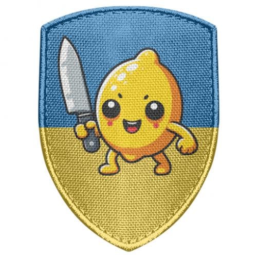 Шеврон-щит Лимон з ножем (18210775-59-206551)