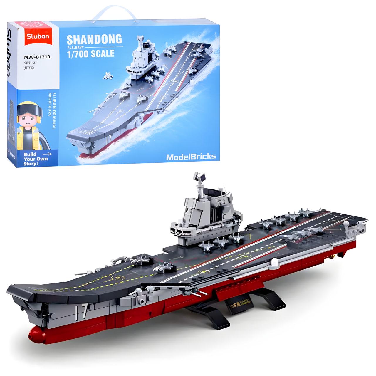Конструктор Sluban Военный авианосец 584 дет. (M38-B1210) Конструктор Sluban Военный авианосец 584 дет. (M38-B1210)