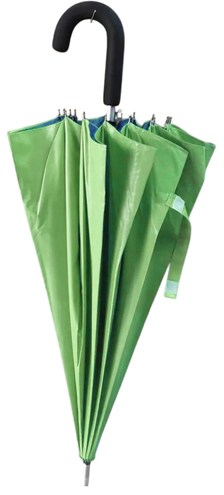 Зонт-трость полуавтомат с чехлом 16 спиц d 112 см с облаками внутри Зеленый (MR7485) Зонт-трость полуавтомат с чехлом 16 спиц d 112 см с облаками внутри Зеленый (MR7485)