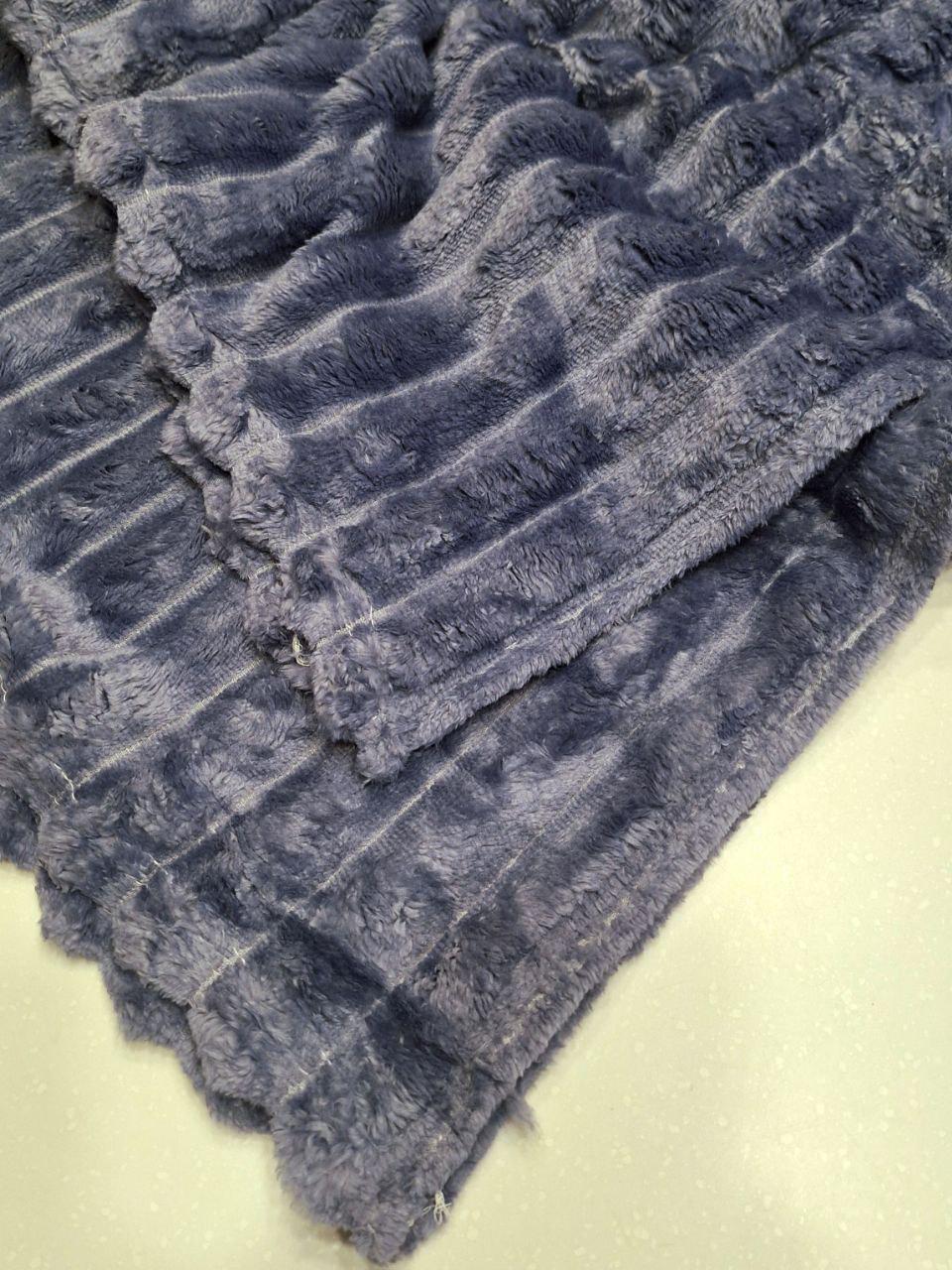 Плед флісовий Шарпей 150x200 см Джинсовий (1704) - фото 4