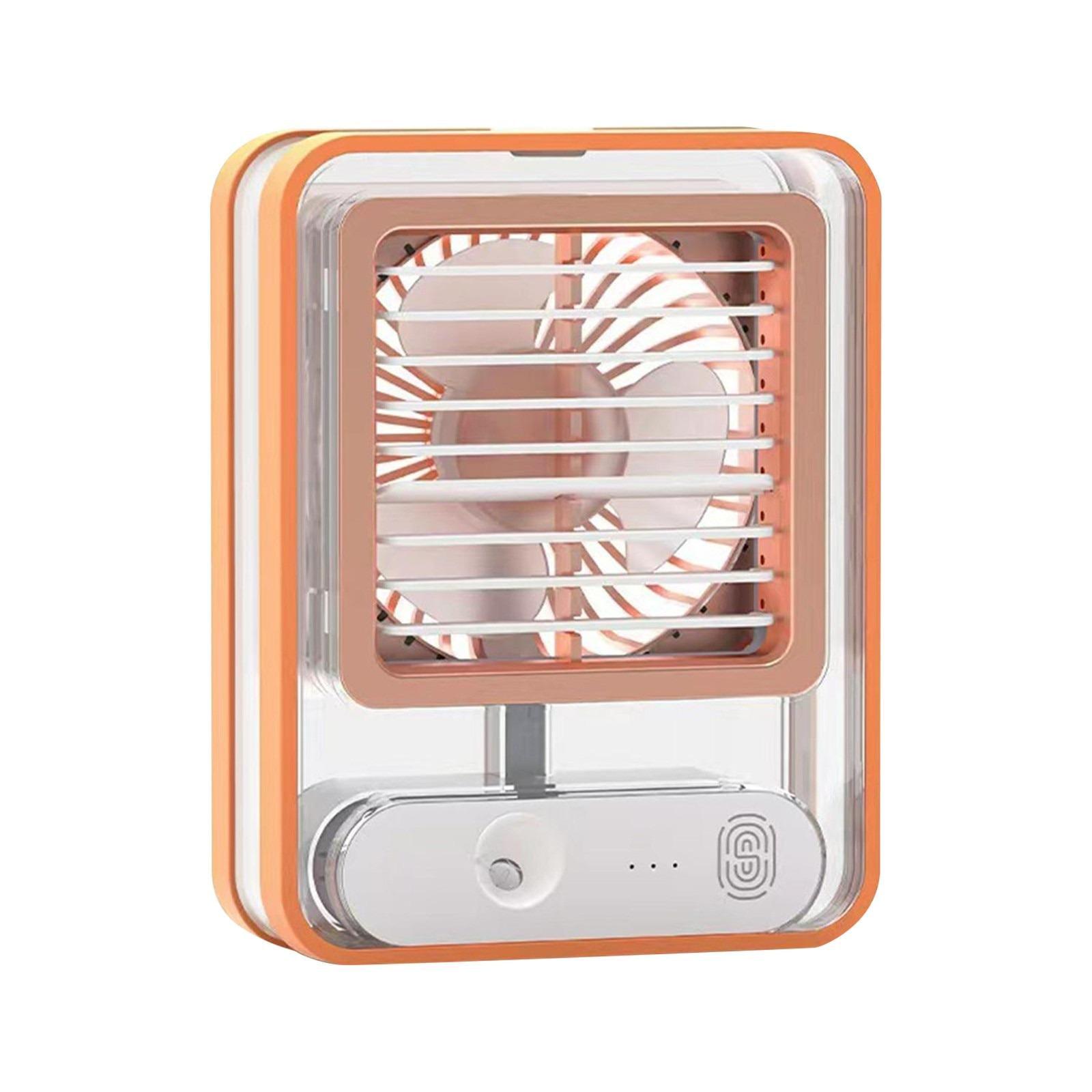 Вентилятор Holder Fan HF200 мини с подсветкой USB Оранжевый
