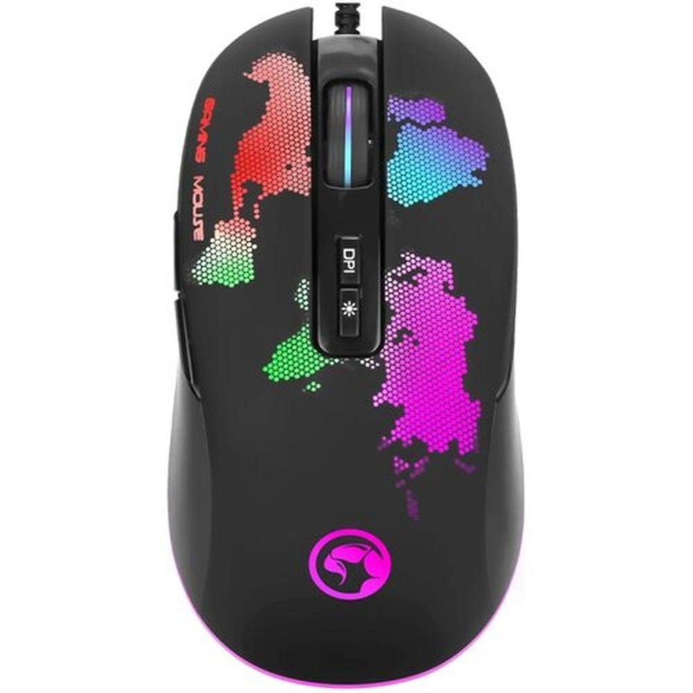 Миша Marvo M422 RGB-LED USB optical 4800 dpi 18 м Black (M422)