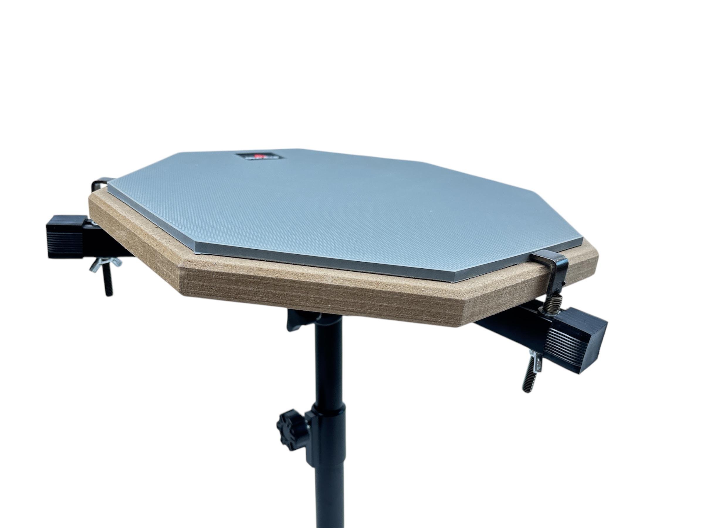 Пед барабанный со стойкой Drum Club pad тренировочный 30 см Gray - фото 2 Пед барабанный со стойкой Drum Club pad тренировочный 30 см Gray - фото 2