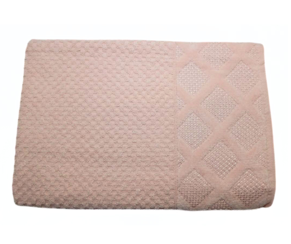 Рушник жакардовий Bulteks Mulia 50х90 см Пудровий (12669)