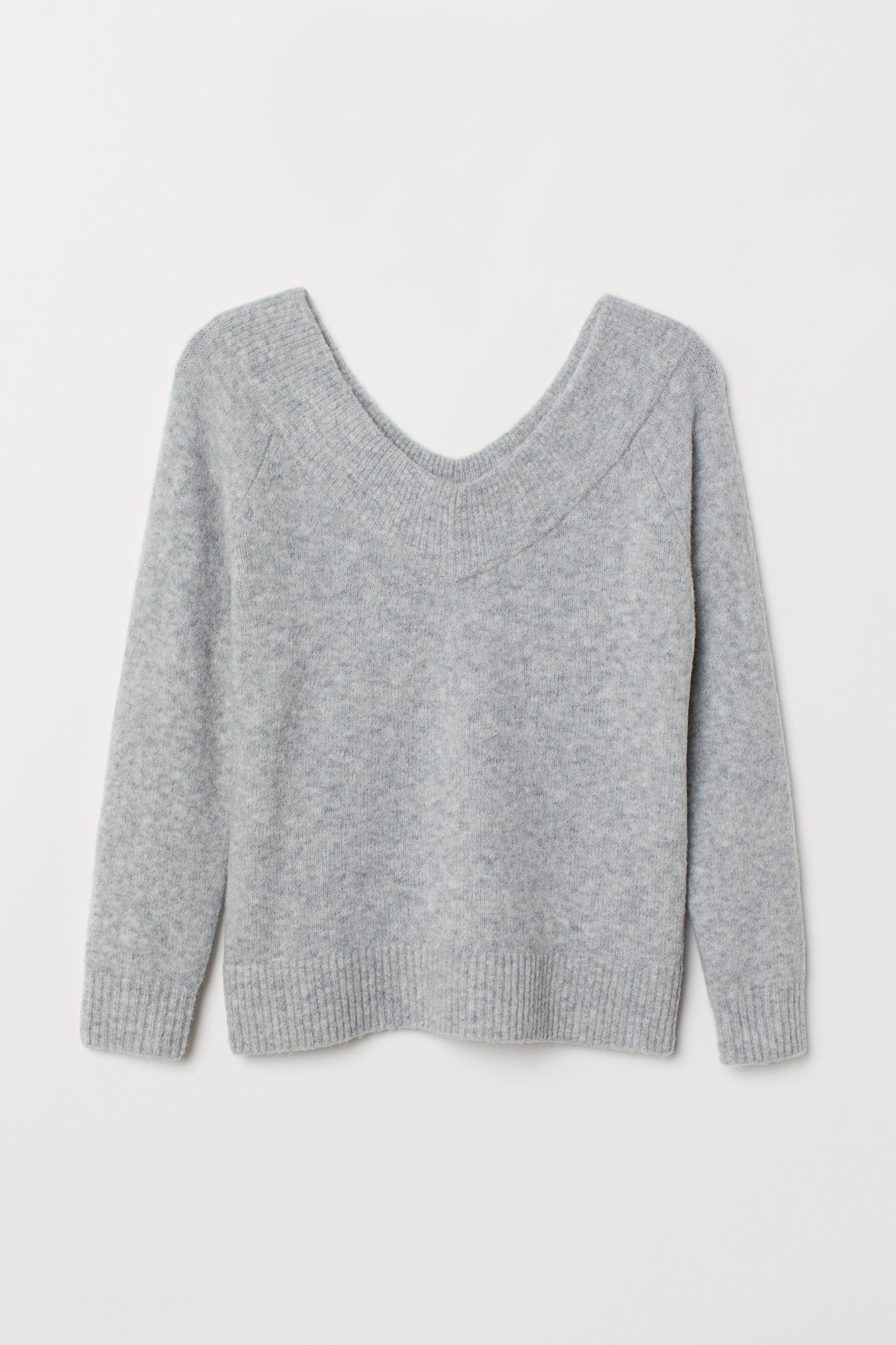 Джемпер H&M M Сірий меланж (200587148269)