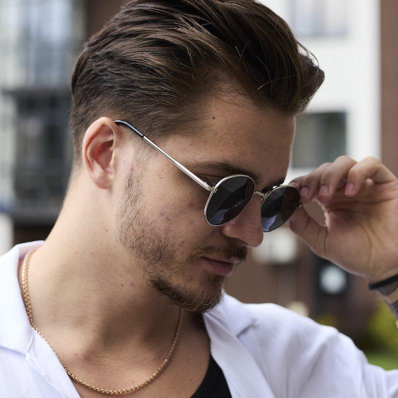 Окуляри сонцезахисні UG001 у металевій оправі з поляризацією Grey - фото 6