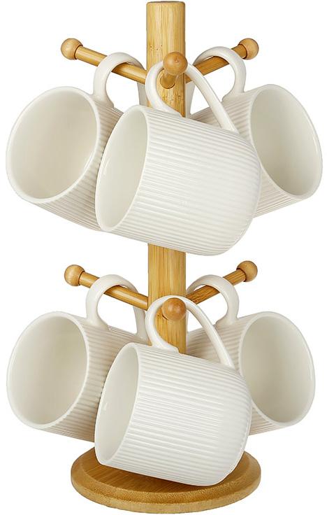 Чашки фарфоровые Ceram-Bamboo Grace 300 мл 6 шт.