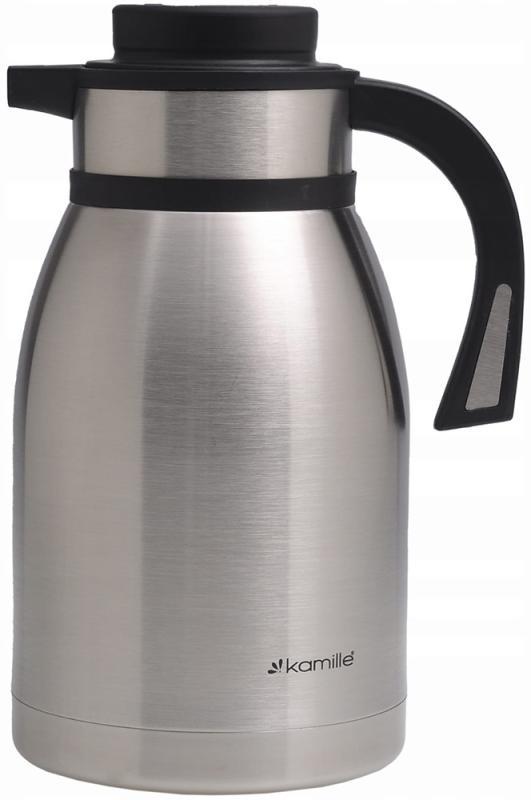 Термос-кувшин Kamille Конференция с вакуумной стальной колбой 1500 мл Silver