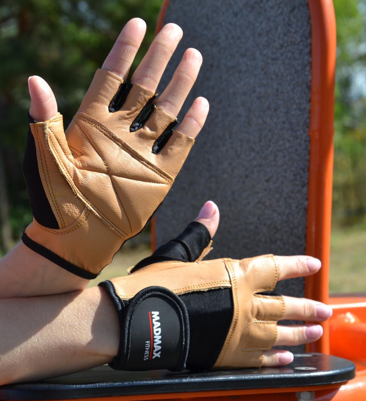 Перчатки для фитнеса MadMax MFG-444 Fitness XXL Brown (A-012616) - фото 6 Перчатки для фитнеса MadMax MFG-444 Fitness XXL Brown (A-012616) - фото 6