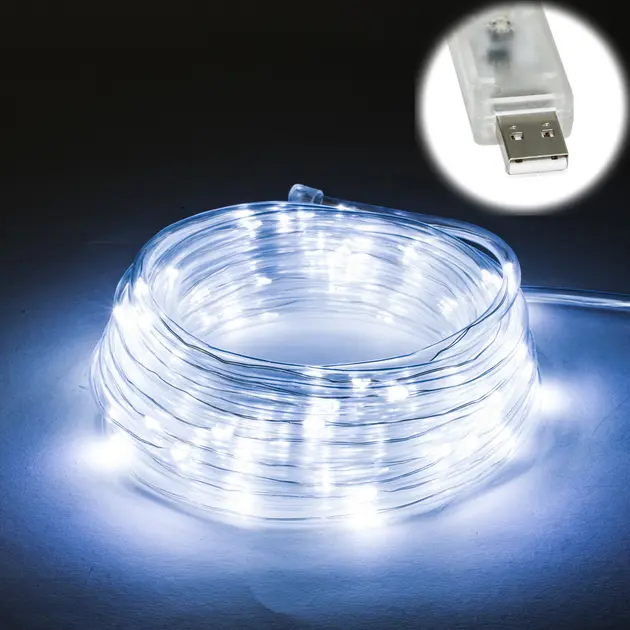 Гирлянда Asics LED с USB 10 м Теплый Белый (ND-213-G-120)