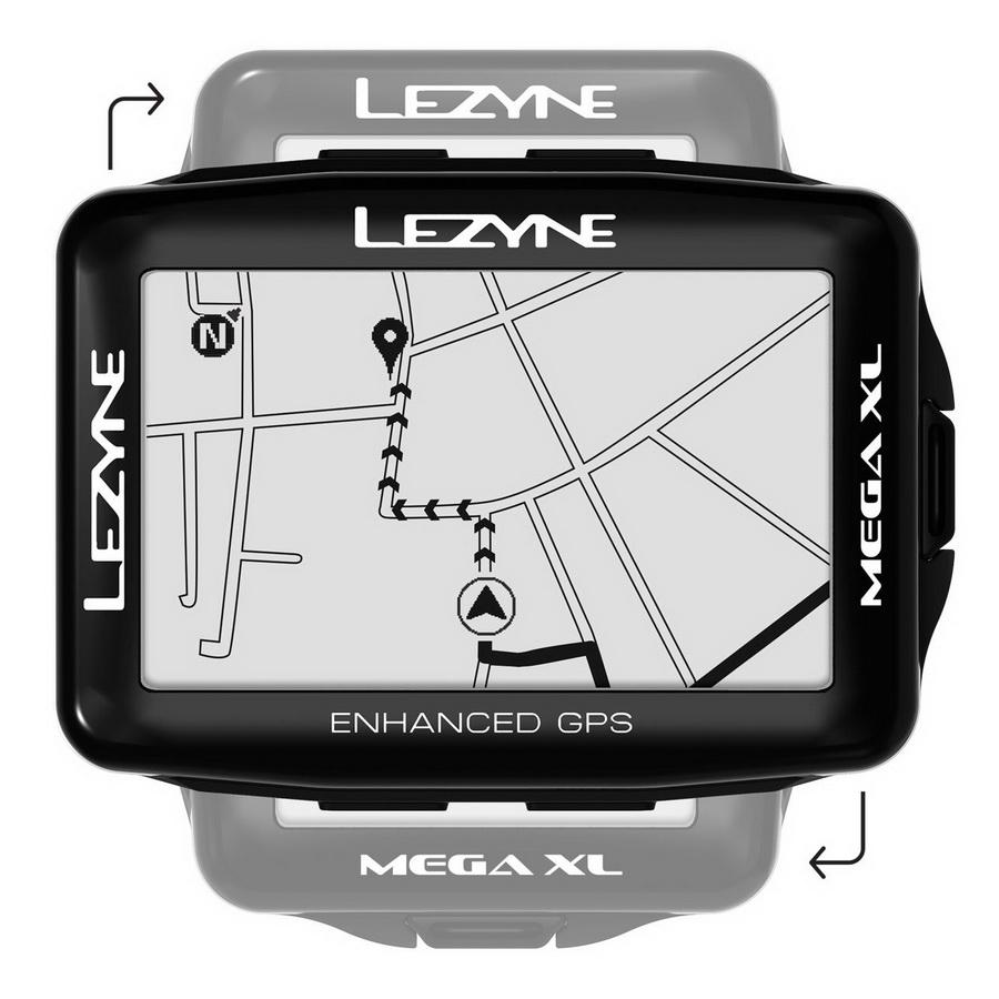 Велосипедний комп'ютер Lezyne Mega XL GPS Smart Loaded Чорний (78728) - фото 5