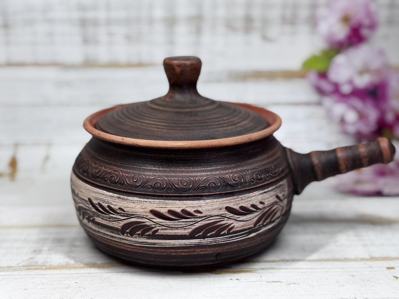 Супница глиняная с глазурью внутри и ручкой 1 л (2708295557) - фото 5 Супница глиняная с глазурью внутри и ручкой 1 л (2708295557) - фото 5