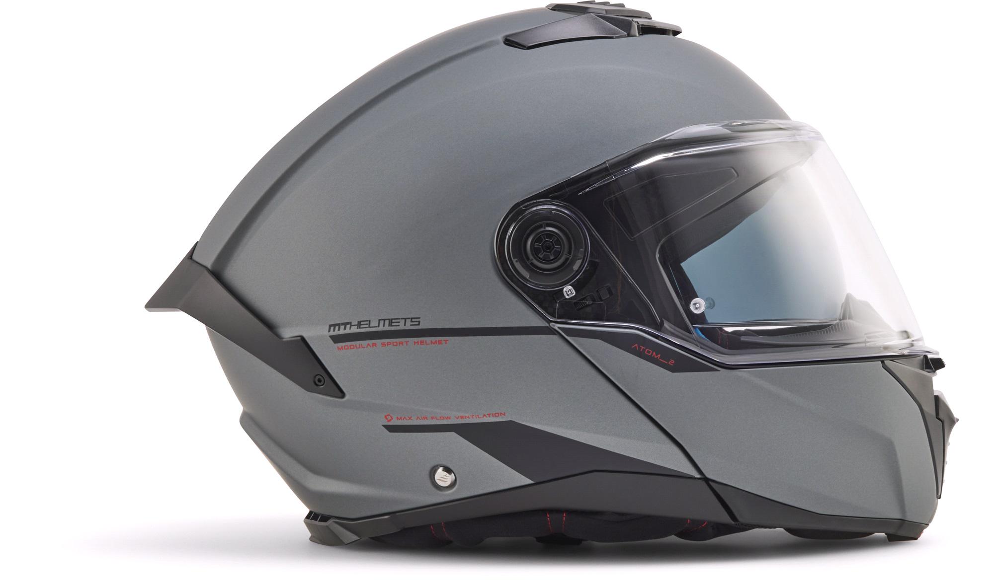 Мотошлем MT HELMETS ATOM 2 SV Solid A2 XS Matt Titan (29791)