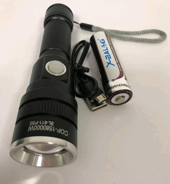 Ліхтарик світлодіодний портативний BL611 P50 usb micro charge (10301601)