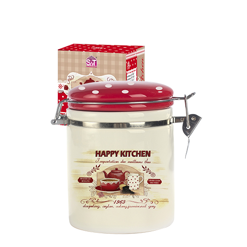 Емкость для сыпучих продуктов SNT "Happy Kitchen" d 9,5 см h 11 см 750 мл (629-11) - фото 1