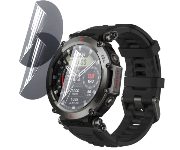 Противоударная гидрогелевая пленка Hydrogel Film для Amazfit T-Rex Ultra (6 шт), Transparent